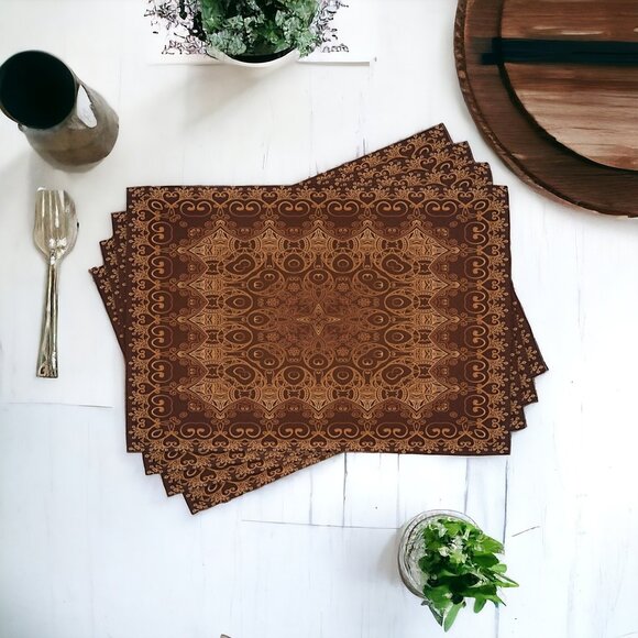 AMBESONNE Persian 4 Pc Placemat Set - Picture 1 of 5